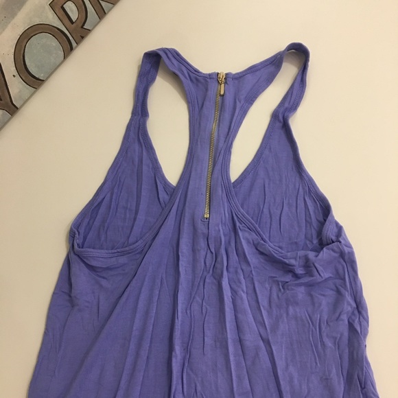 Dynamite Lavender Tank Top with Zipper Detail - Picture 4 of 4